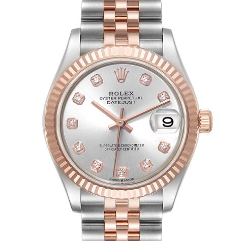 rolex datejust damen rose|rolex datejust 31 gold price.